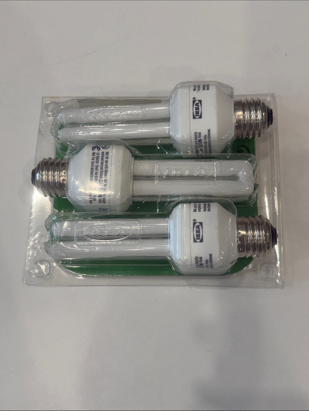 IKEA White Energy-Saving Spiral CFL Bulbs - 3-Pack